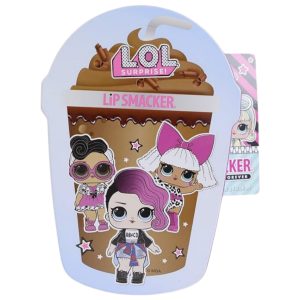 Lip Smacker LOL Chocolate Frappe Cup 4PC Lip Balm Tin, assorted flavour Lip Balm Set for Kids, Trendy and Sparkling Tin Box with Lip balms for Girls, Gift for Girls